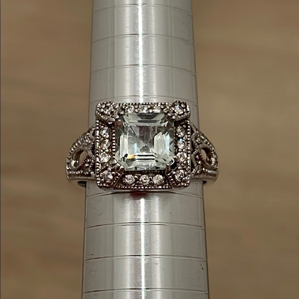 Cubic Zirconia FAS Fused Alloy 925 Silver Ring